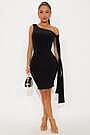 olympia one shoulder mini dress The Andamane Olimpia One Shoulder Draped Mini Dress in Rouge Noir