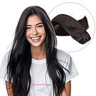 Product image for Black/Brown #1b Sew-ins Human Hair