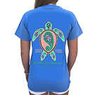 Product image for Southern Attitude Preppy Paisley Turtle Light Carolina Blue T-Shirt