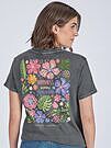 Product image for Simply Southern Happiness Blooms Washed Coal T-Shirt