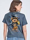 Product image for Simply Southern Teddy Candy Fall Washed Coal T-Shirt