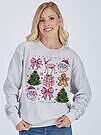 Product image for Simply Southern Tree Santa Holiday Long Sleeve Crew Sweatshirt
