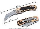 Product image for Toucan Liner Lock Pocket Folder Knife With Serrated Blade