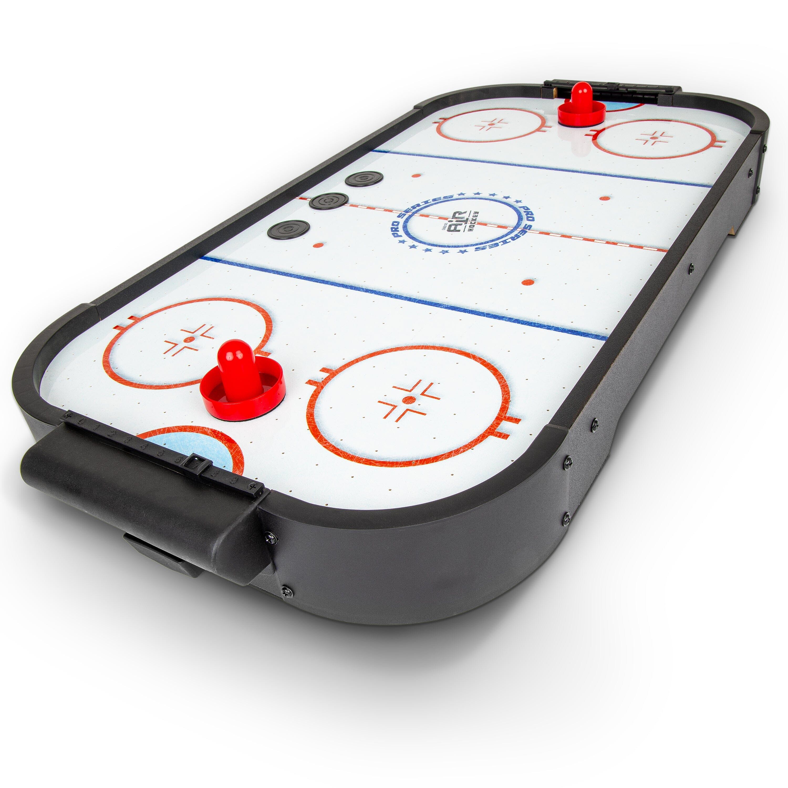 GoSports 40 Inch Table Top Air Hockey Game for Kids - Black or Oak