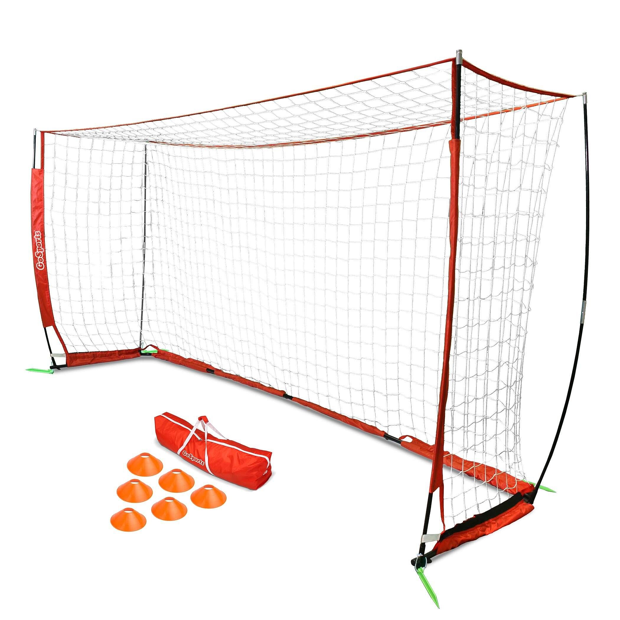 thumbnail image 2 of GoSports ELITE Futsal Soccer Goal - 3m X 2m Foldable Bow Frame With Net - SCCR-GOAL-02-FUTSAL 2 of 5