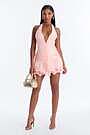 Angel Energy Halter Organza Mini Dress - LightPink | Fashion Nova
