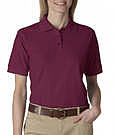 Product image for 8541 - UltraClub Ladies Whisper Piqué Polo Shirt | Wine