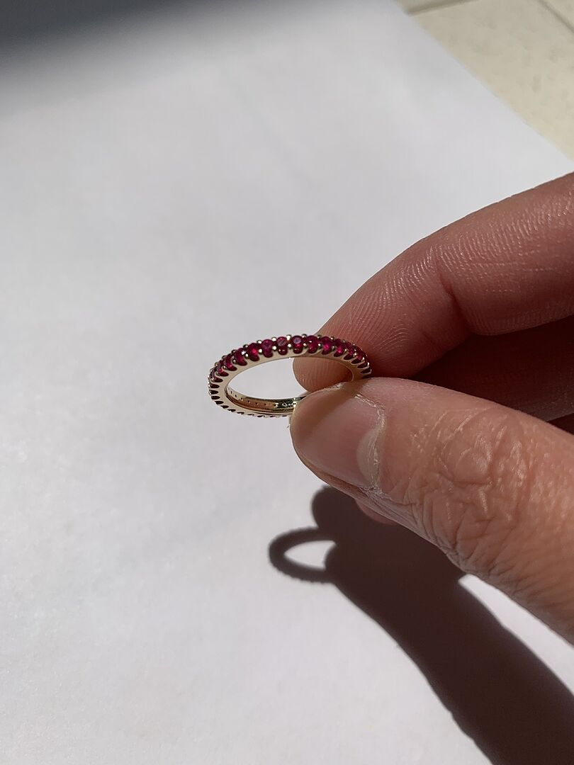 AAAA Ruby Brilliant and Pink~ish in Light