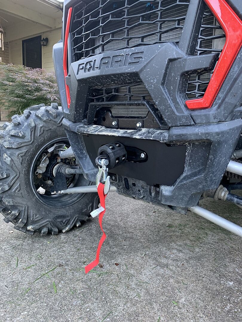 Polaris RZR XP Turbo Winch Mounting Plate SuperATV