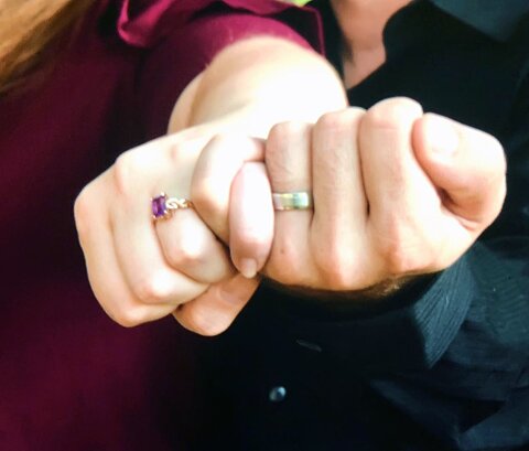 Review for emerald cut amethyst ring