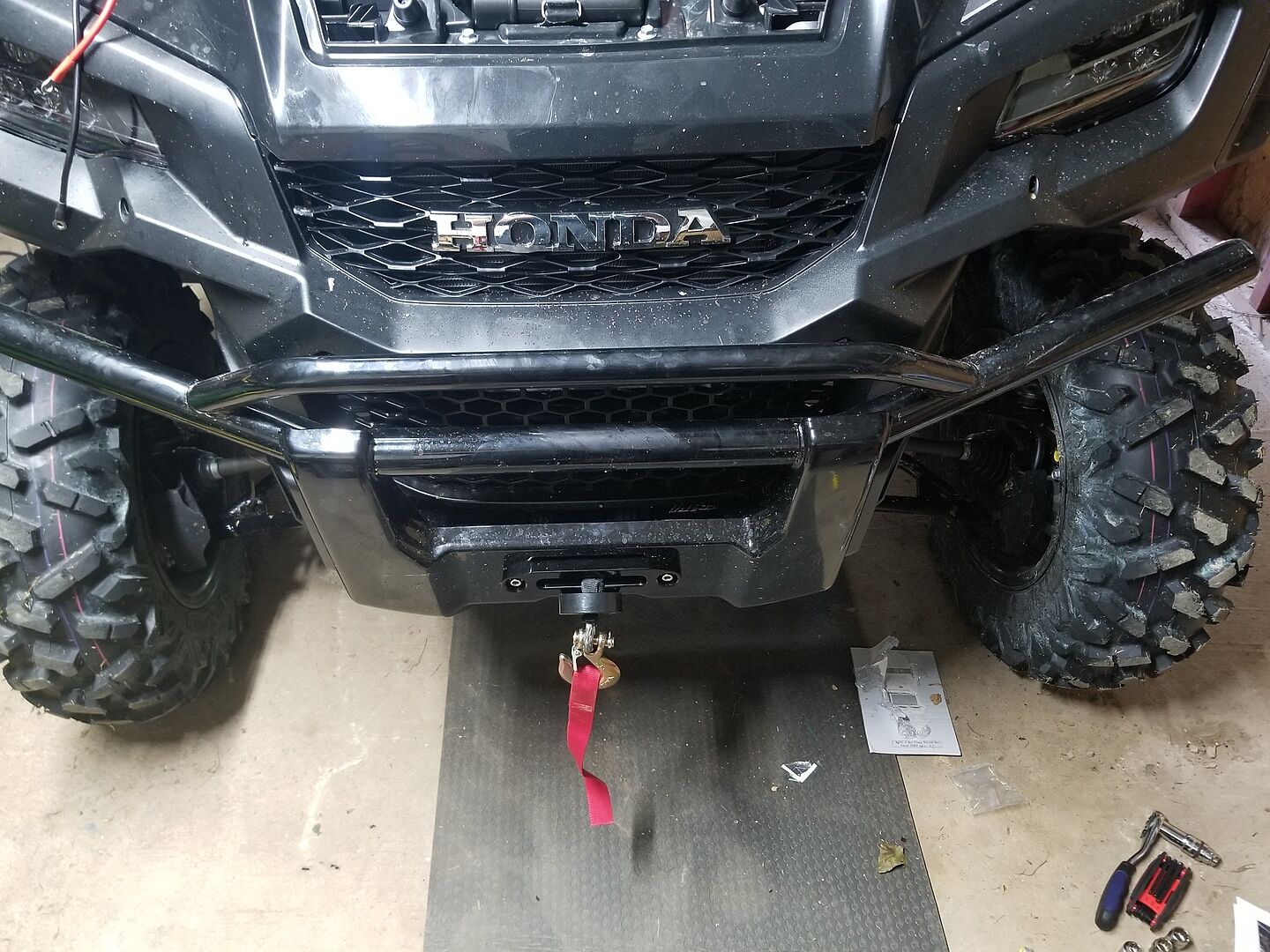 Honda Pioneer 1000 Winch Mounting Plate SuperATV