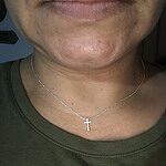 Petite Diamond Cross Pendant in 14k 