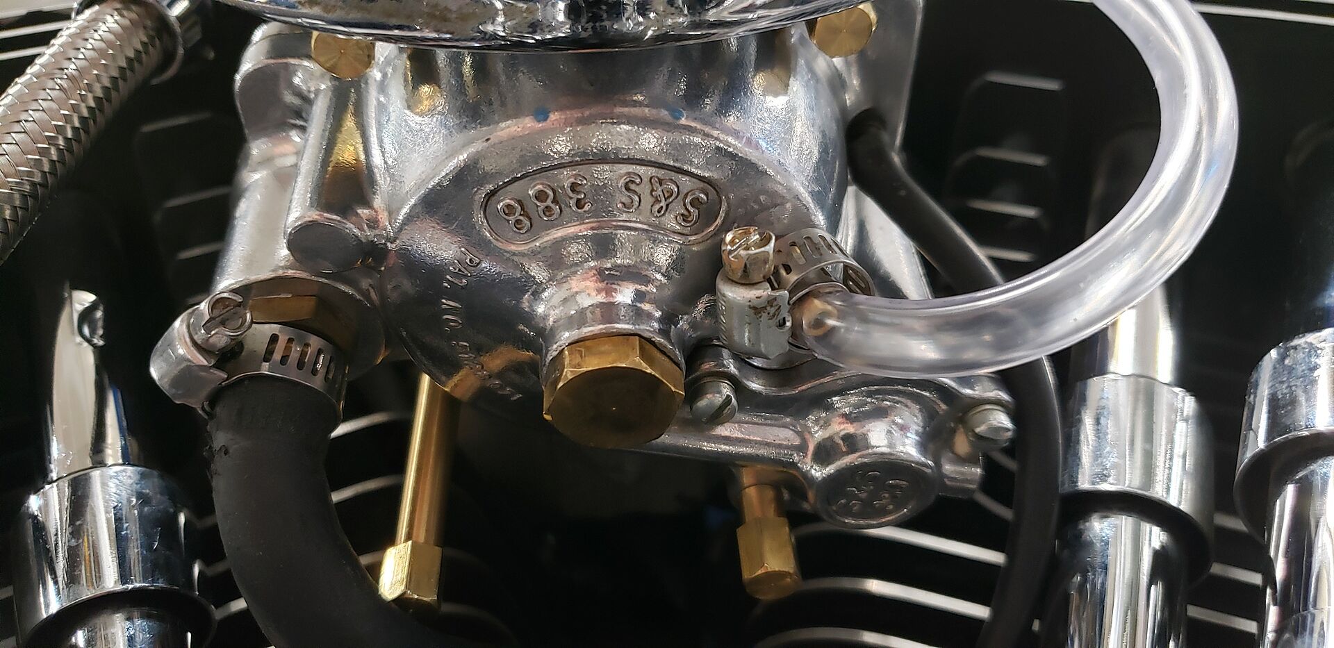 lowbrow customs S&S Super E Carb Extended Float Bowl Screws Brass