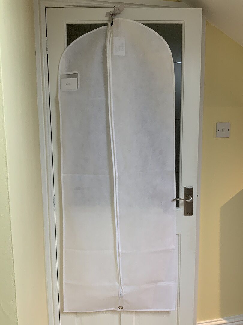 Veil hanging hook and storage bag set Britten Weddings