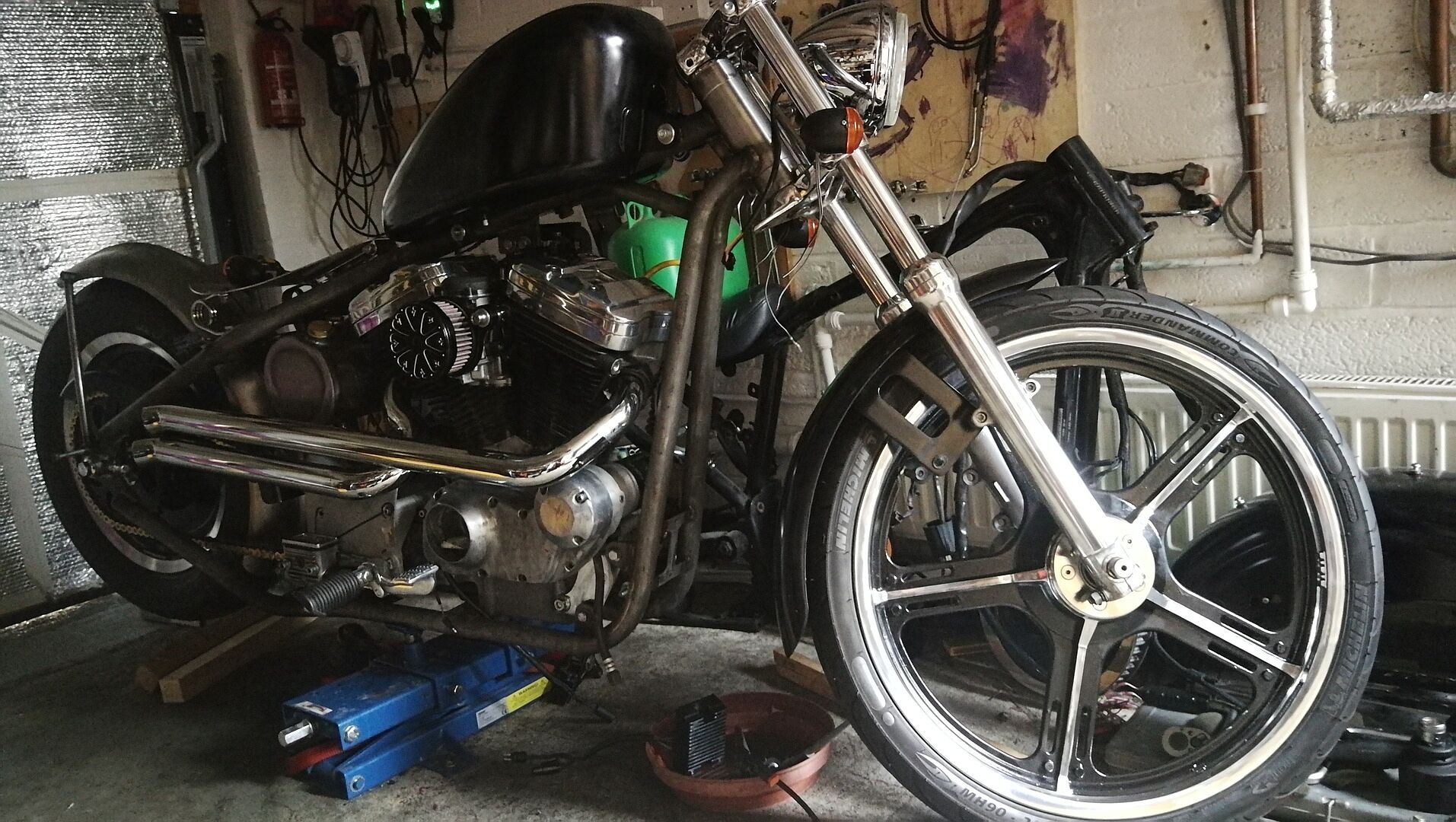 shotgun exhaust sportster