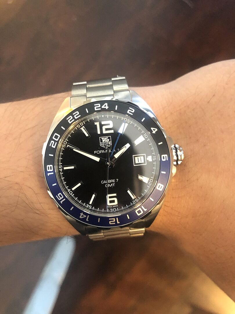 tag heuer formula 1 gmt batman