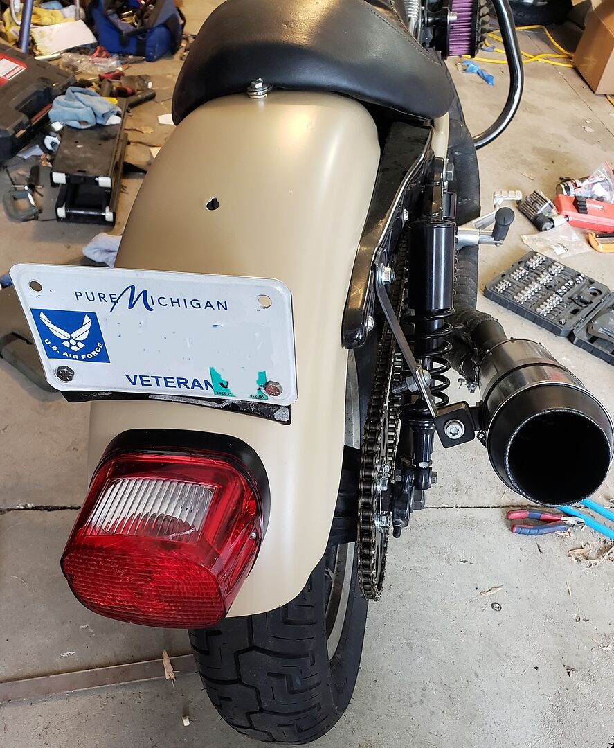 Belt to Chain Conversion Kit Harley 1200 Sportster 2004 & up Black Sprocket