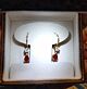 Pear Ruby Earrings