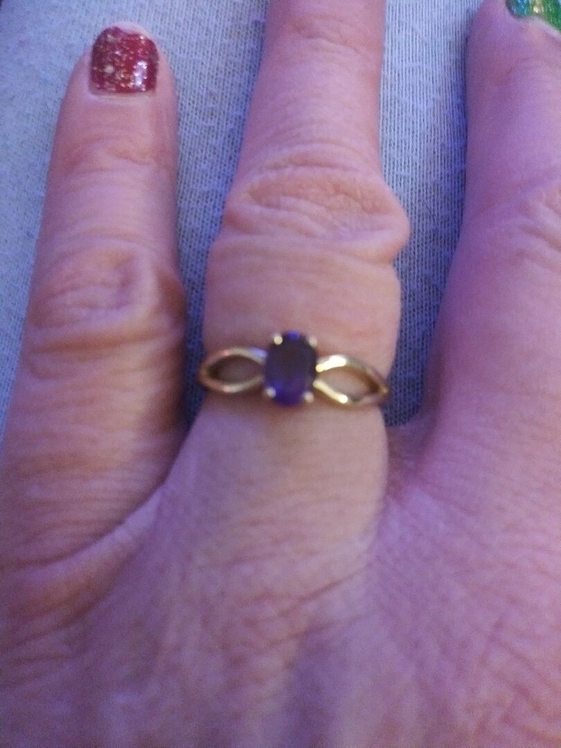 My Amethyst Solitaire Ring