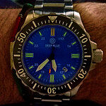 Deep Blue Daynight TritDiver T-100 Men’s Watch TRITDIVERBLACKLTBLUE
