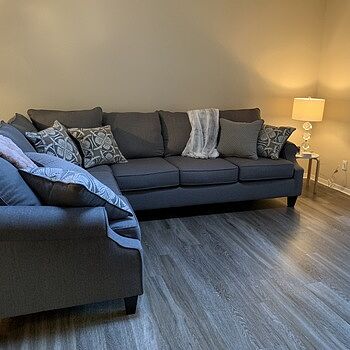 Bay Ridge 2PC Gray Sectional | HH1-1097-2PC | AFW.com