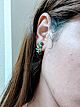Perfect emerald earrings for nature lover