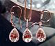 Pear-shaped Morganite Drop Earrings with Diamond Halo