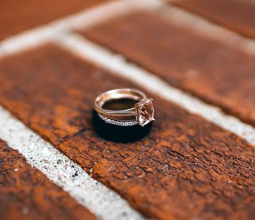 Perfect ring. Looks great with my Morganite Engagement ring