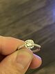 1/2 carat round diamond halo ring!!!