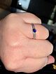 Beautiful Sapphire ring and sparkly diamonds