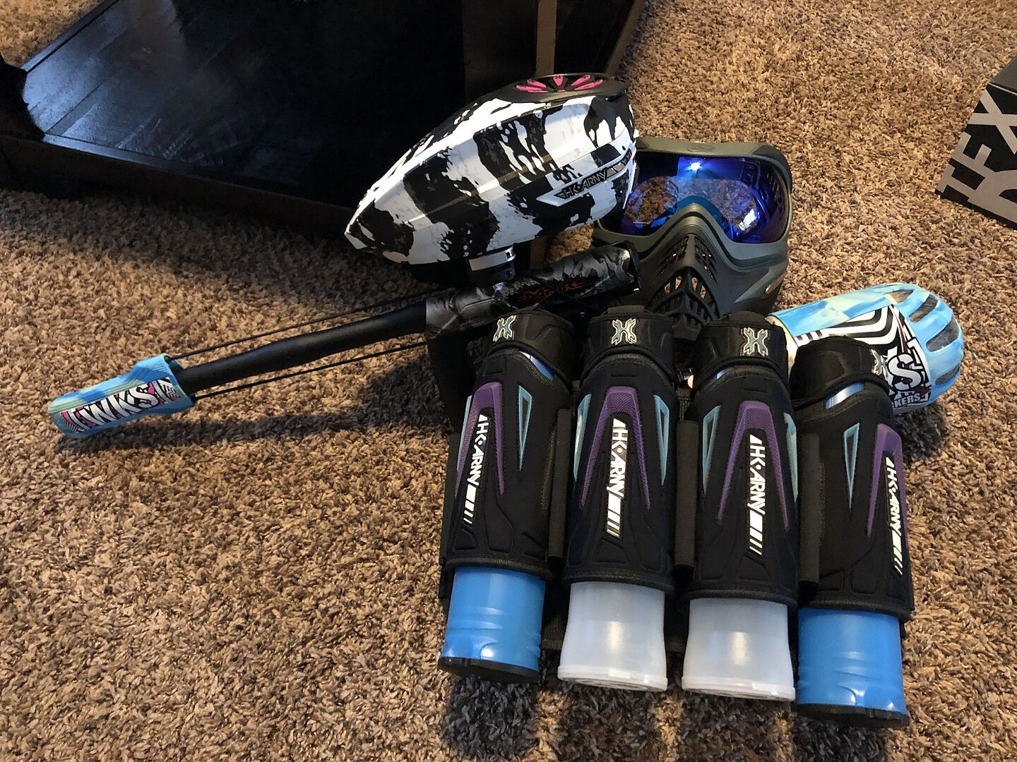 Paintball Barrel Covers Tentacles Black Bunkerkings Evalast WKS USA