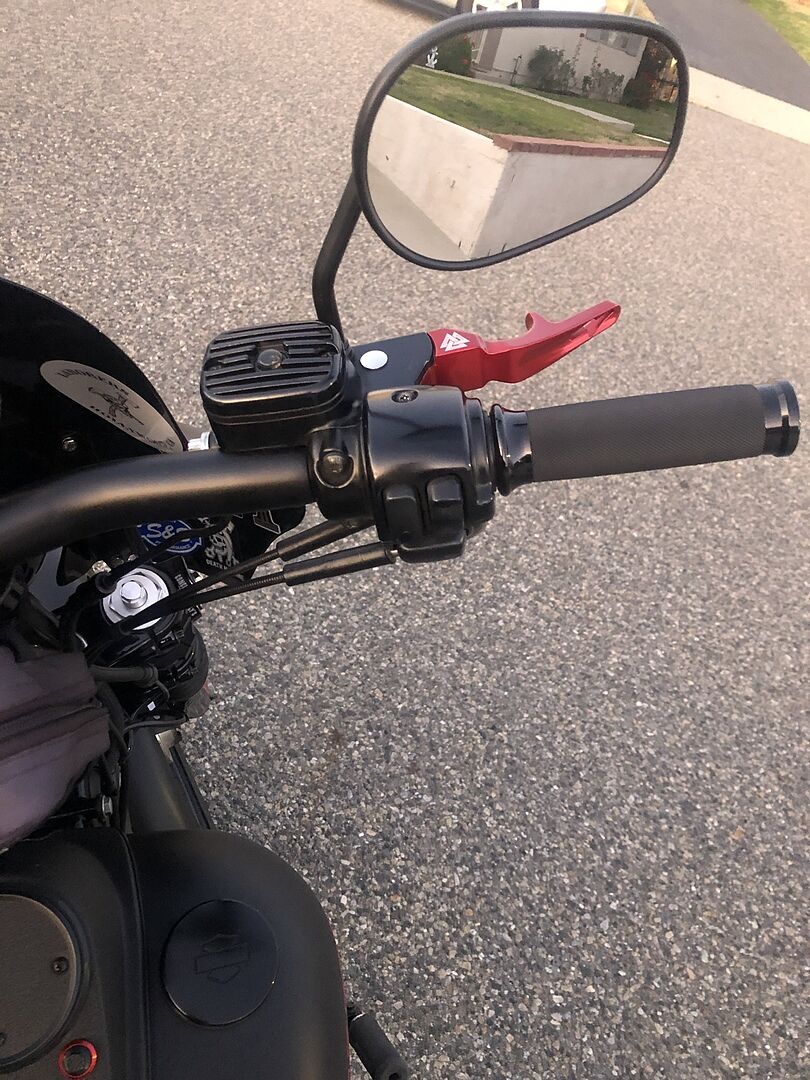 Lowbrow Customs Finned Master Cylinder Cover Black 1996 2009