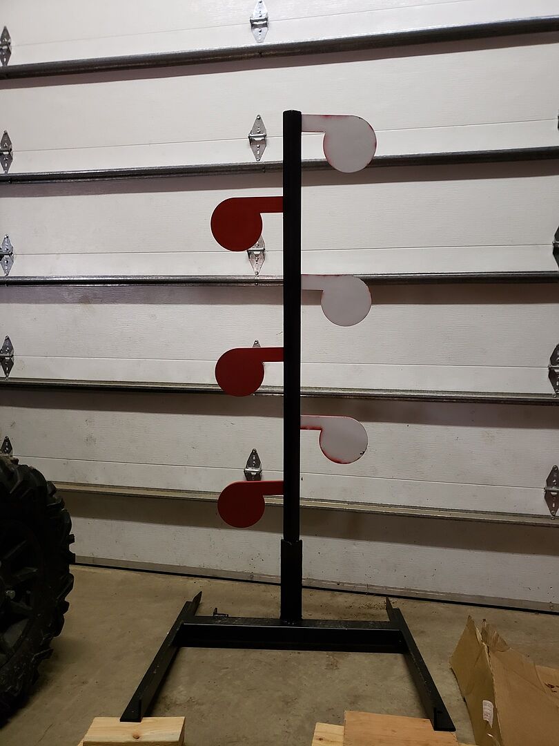 (6) AR500 Dueling Tree Steel Targets 6" x 3/8" Swing Paddles