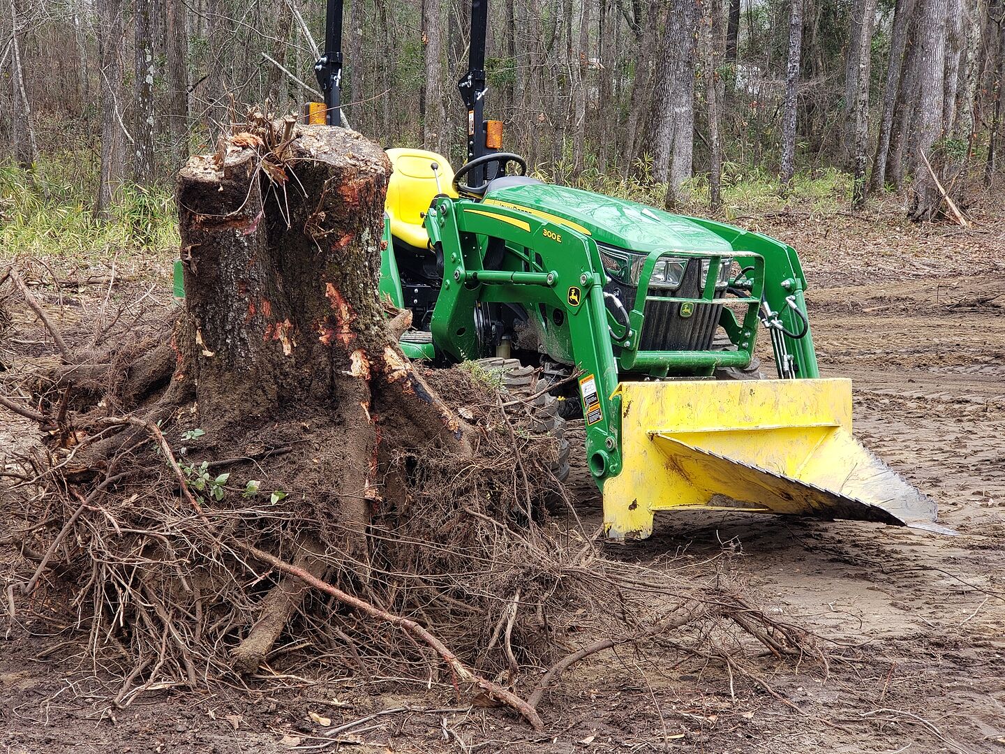 Stump Bucket Fits John Deere Yellow
