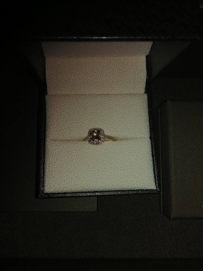 Nice engagement ring!