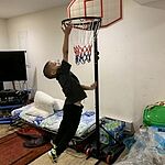 Rakon Portable Basketball Hoop /& Goal Basketball System Stand Height Adjustable 7.5ft 10ft with 48 Backboard /& Wheels for Youth Kids Outdoor Indoor