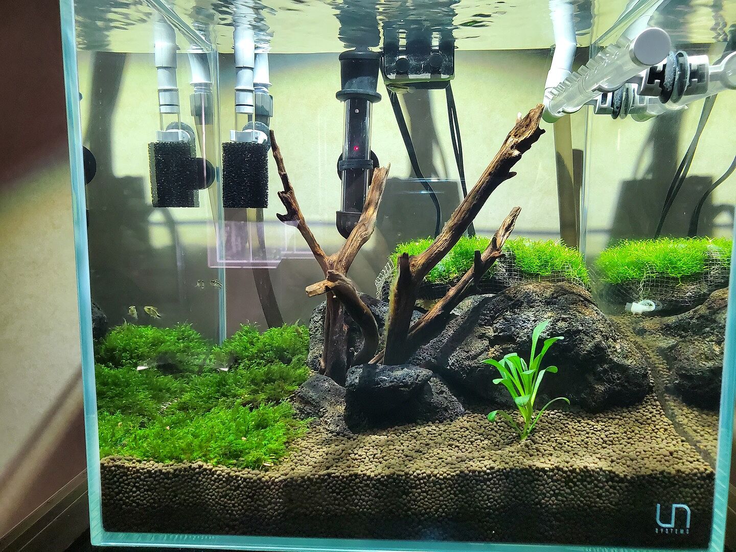 Black Lava Rock Aquarium Hardscape Rock Glass Aqua