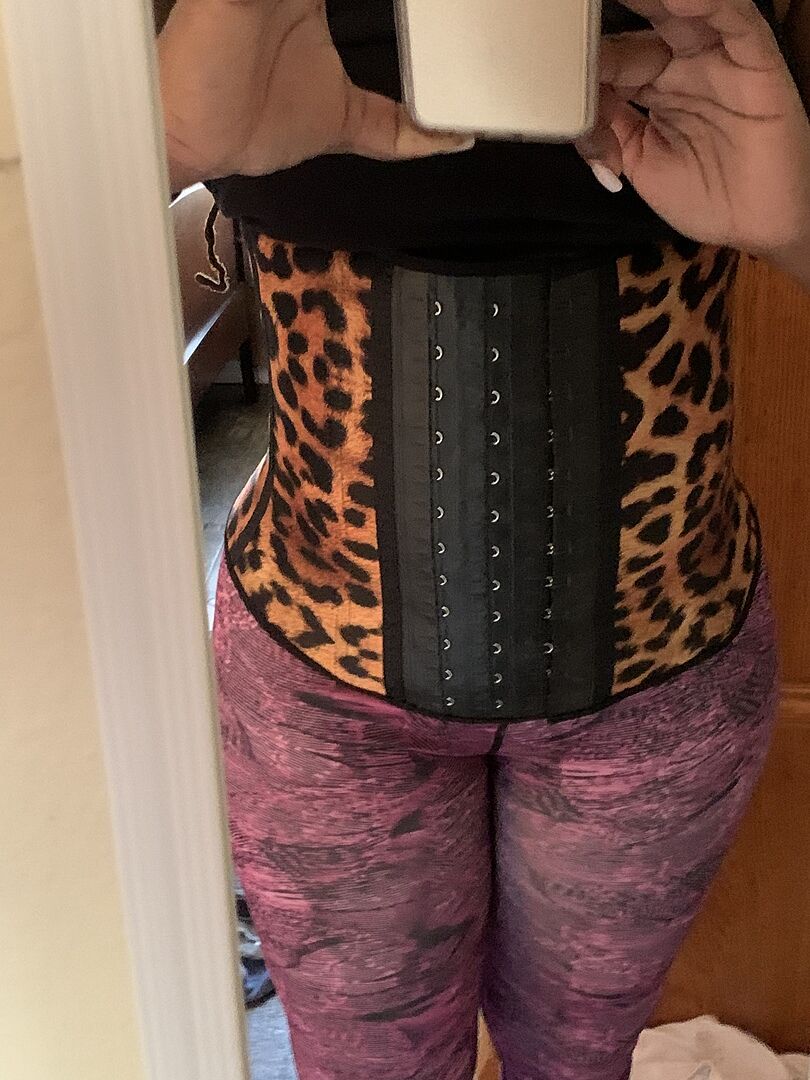 Yellow Leopard Waist Trainer Angel Curves