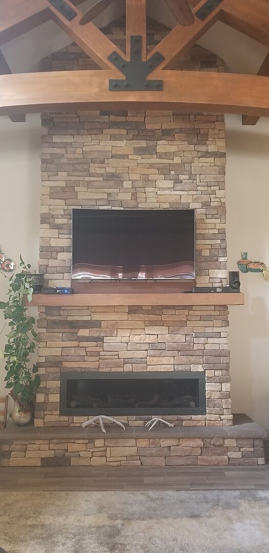 MantelMount MM700 Pro Above Fireplace Pull Down TV Mount