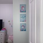 Narwhal Girl Kids Under The Sea Nursery Wall Art And Kids Room Decor 7 5 X 10 Inches Set Of 3 Prints Bigdotofhappiness Com