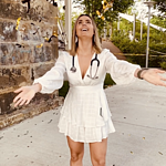 String of Stars Romper White