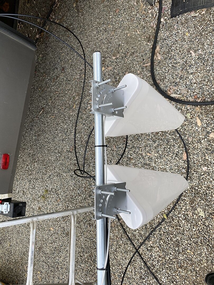 MIMO 2x2 Log Periodic External Antenna Kit for 4G LTE/5G Hotspots & Ro