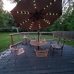 Yescom 9ft Solar Led Outdoor Market Tilt Patio Umbrella Yescomusa