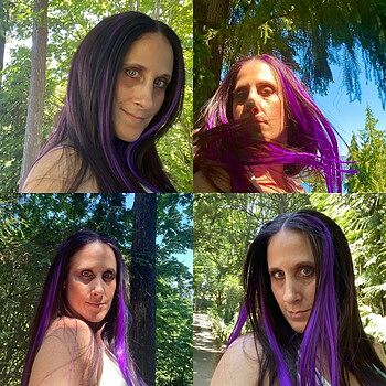 Purple Clip-ins Synthetic Hair [FINAL SALE] So many compliments!
