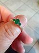 3 Stone Emerald Ring