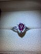 Pink Sapphire &amp; Diamond ring