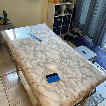 VViViD White-gray veined fake marble vinyl wrap decal film roll you choose size 