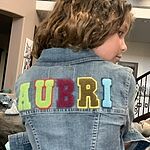 the tot personalized denim jacket