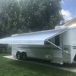 Shade Pro RV Awning Fabric Replacement Standard Grade Vinyl 10 , Charcoal Fade Fabric 92