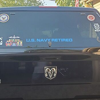 Large Ribbon Rack Sticker Back end of my Ram.